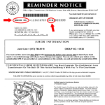 Thumbnail of a Reminder Notice
